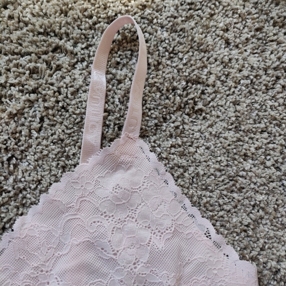 NWOT Nautica Intimates Seamless Light Pink Lacy Bralette 3X - Picture 5 of 12